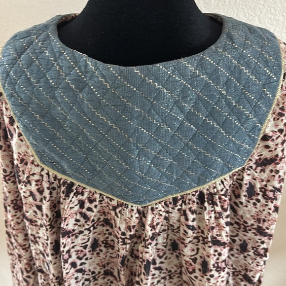 Scotch & Soda Voyage Vagabond Metallic Flowy Blouse 0049 - Picture 7 of 9